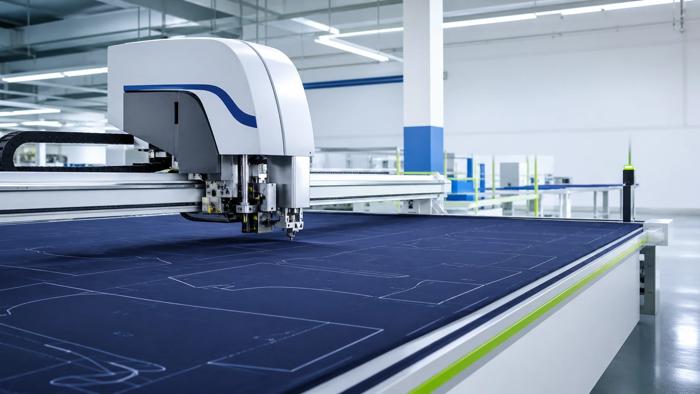 Automated garment fabric cutting machine