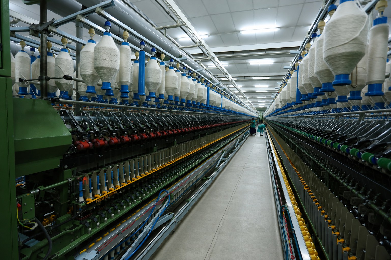 Clean, precision-controlled Akshara ring-spinning floor